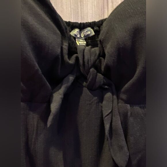 Lily Rose Tie Front Jumpsuit NWT Size XL - Picture 4 of 12